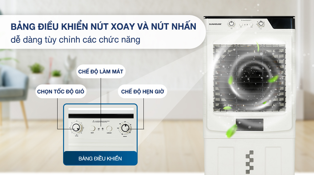 Quạt điều hòa Sunhouse SHD7758 - Bảng điều khiển Quạt điều hòa Sunhouse SHD7758 - Bảng điều khiển