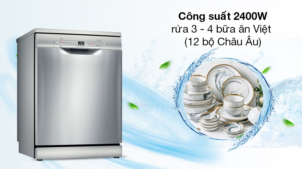 Máy rửa chén độc lập Bosch SMS2HTI79E - Công suất - Độ ồn