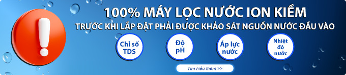 Tiêu chuẩn nguồn nước đầu vào - Máy lọc nước điện giải ion kiềm Panasonic TK-AS500-ZVN 3 tấm điện cực