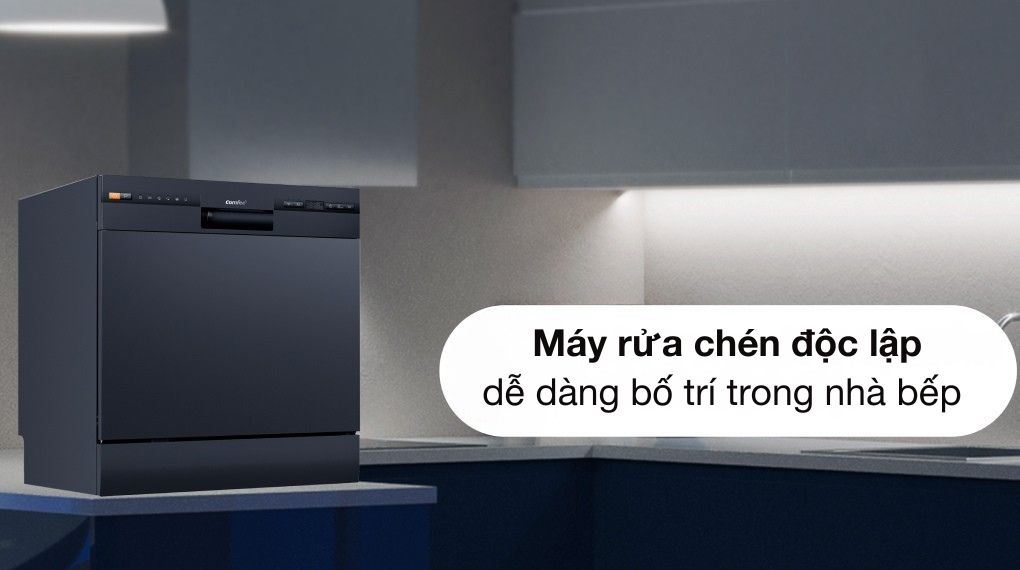 Máy rửa chén độc lập Comfee CDW-8F60RB - Tổng quan thiết kế