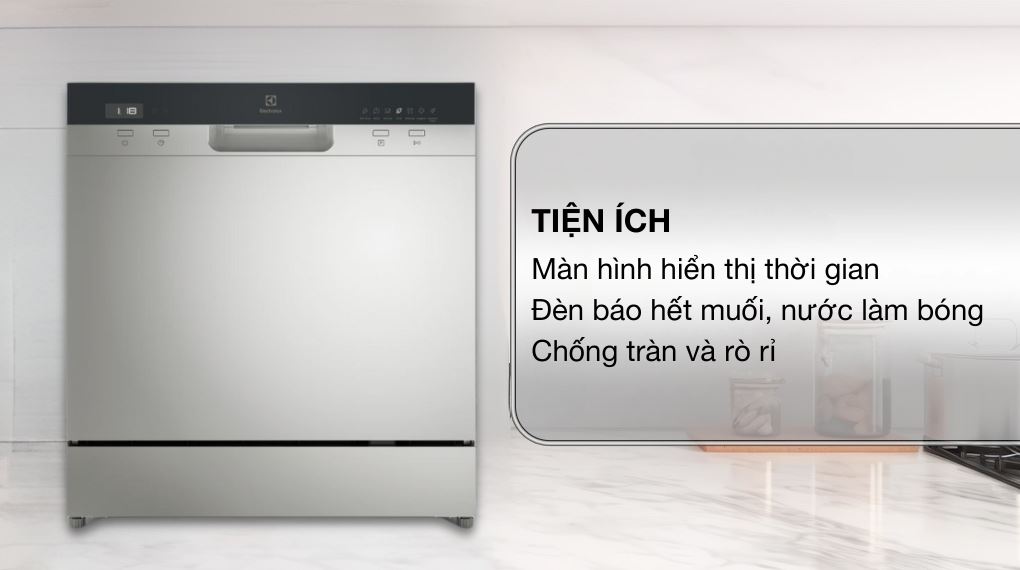 Máy rửa chén mini Electrolux EFC3862MS - Tiện ích