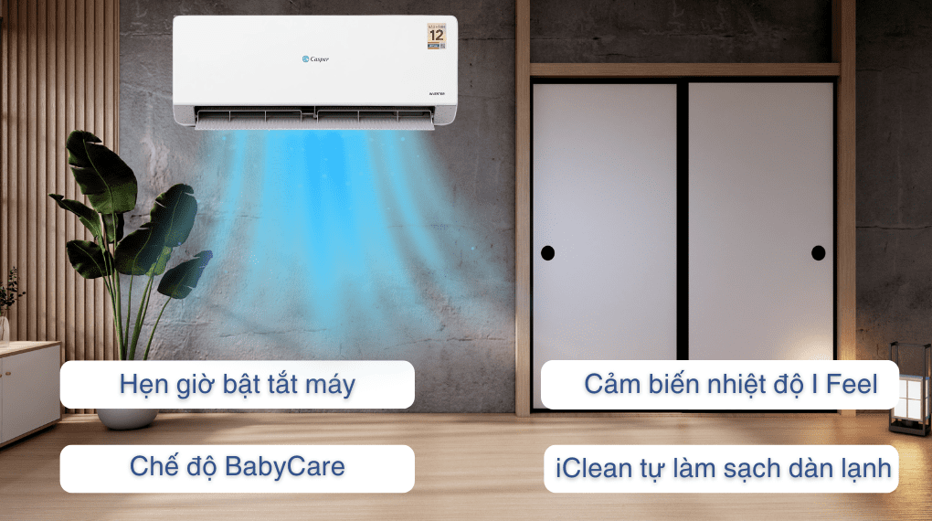 Máy lạnh Casper Inverter 1.5 HP QC-12IU36A - Tiện ích