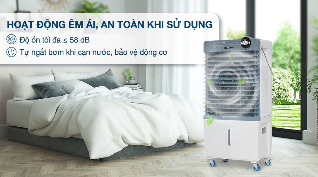 Độ ồn - Quạt điều hòa Kangaroo KG50F103 130W