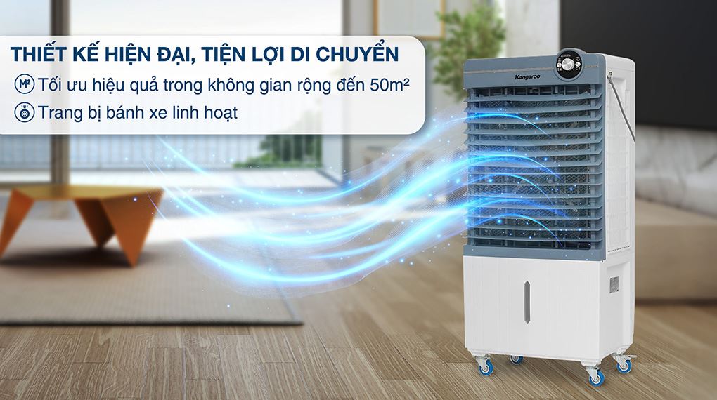 Thiết kế - Quạt điều hòa Kangaroo KG50F103 130W