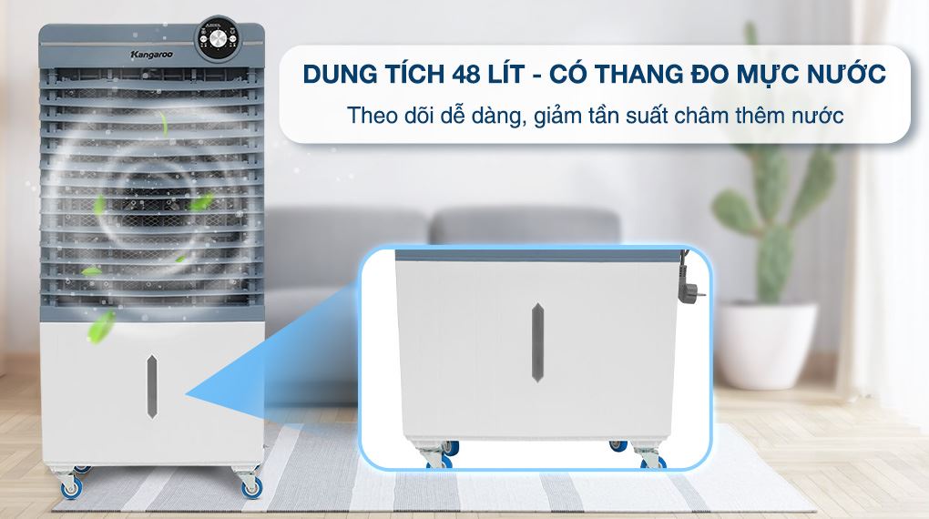 Dung tích - Quạt điều hòa Kangaroo KG50F103 130W