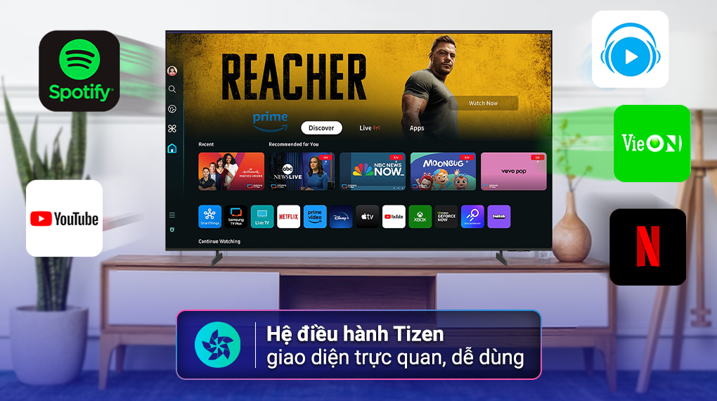 Smart Tivi Crystal UHD Samsung 4K 43 inch UA43U8550F - Hệ điều hành