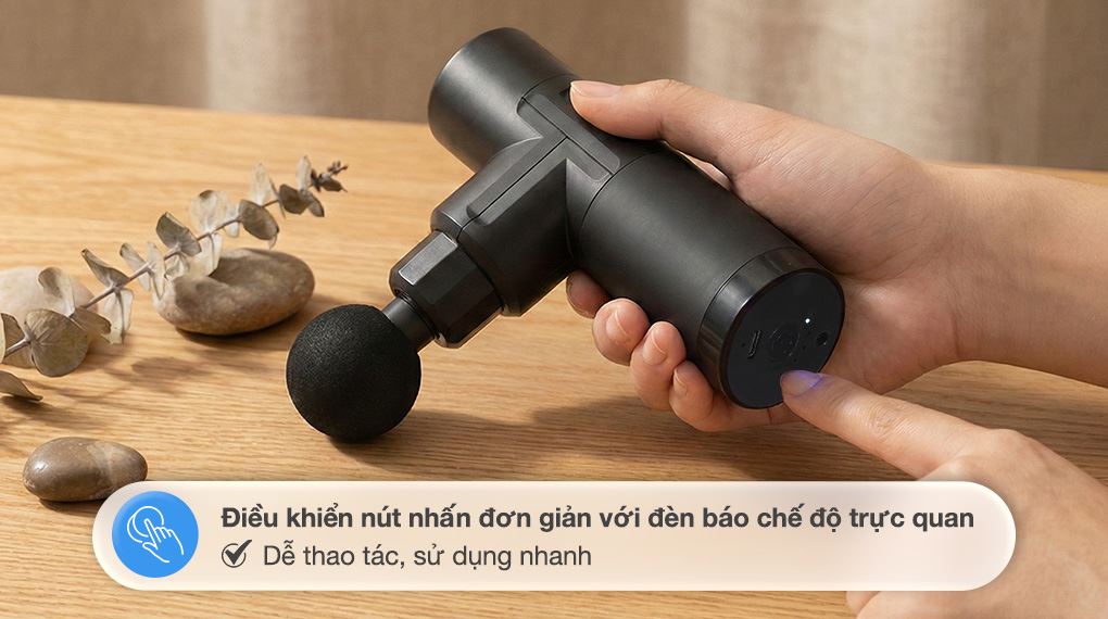 Súng massage Buheung MK-330 - Bảng điều khiển