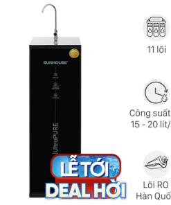 Máy lọc nước RO Hydrogen Sunhouse UltraPURE SHA8800KL 11 lõi