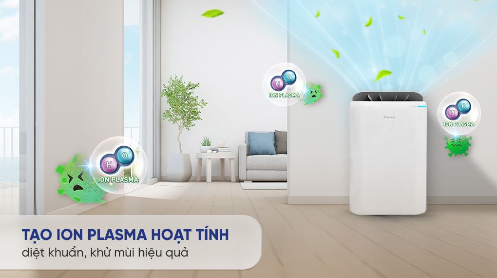 Tạo ION Plasma - Máy hút ẩm kết hợp lọc không khí Daikin JPF12AV2