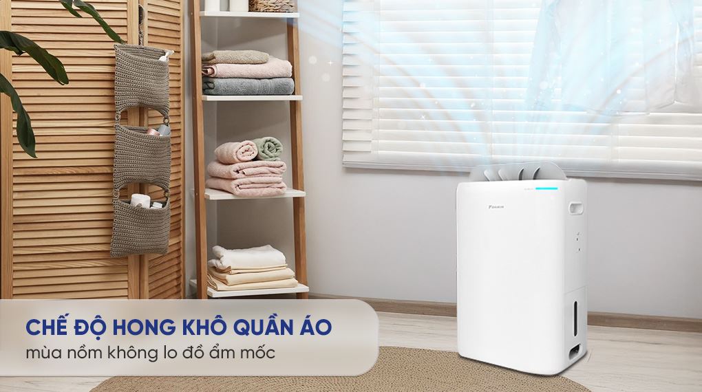 Chế độ hong khô quần áo - Máy hút ẩm kết hợp lọc không khí Daikin JPF12AV2