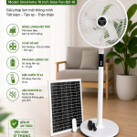 Quạt Tích Điện Năng Lượng Mặt Trời SinicHome 16 Inch Solar Fan QD-16