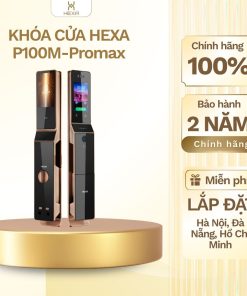 Khóa Cửa Thông Minh HEXA P100M-PROMAX Nhận Diện Gương Mặt 3D