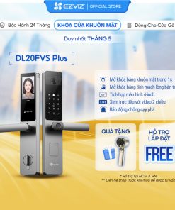 Khóa Thông Minh EZVIZ DL20FVS Plus Mở khóa Tĩnh Mạch, Nhận diện Khuôn Mặt, Màn Hình 4 inch