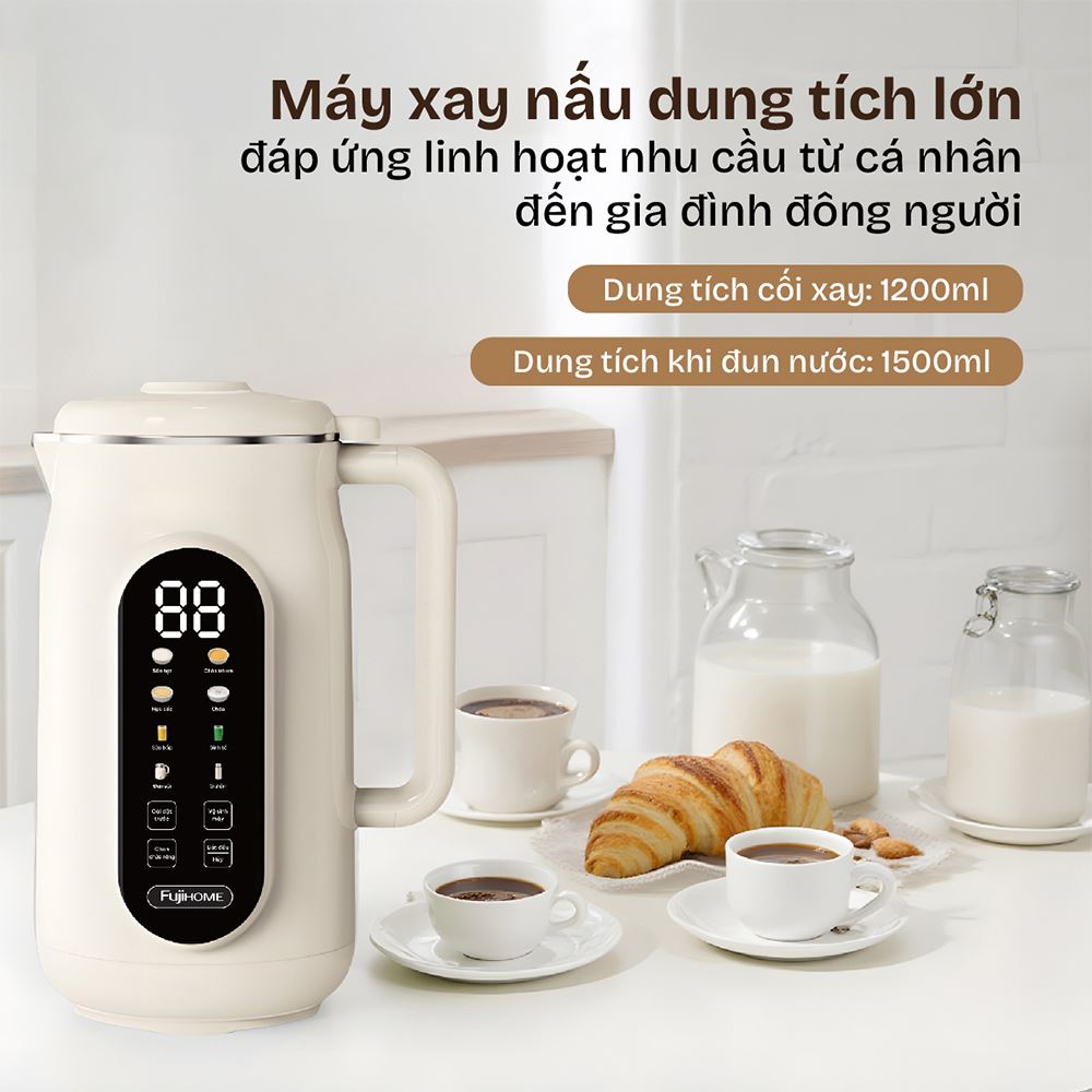 Máy làm sữa hạt đa năng Fujihome SM836 - Ảnh 8