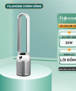 Quạt không cánh FUJIHOME BF307DC tích hợp lọc không khí bằng ion màng lọc Ion bạc
