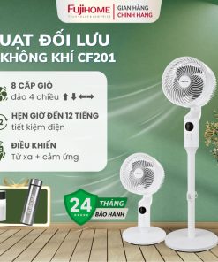 Quạt cây điện FUJIHOME CF-25R đối lưu thông minh 8 cấp độ điều khiển từ xa