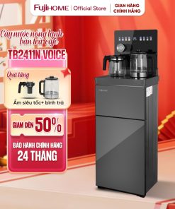 Cây nước bàn trà cafe điều khiển bằng giọng nói Fujihome TB2411N-VOICE, máy nước uống nóng lạnh cài đặt nhiệt độ sôi
